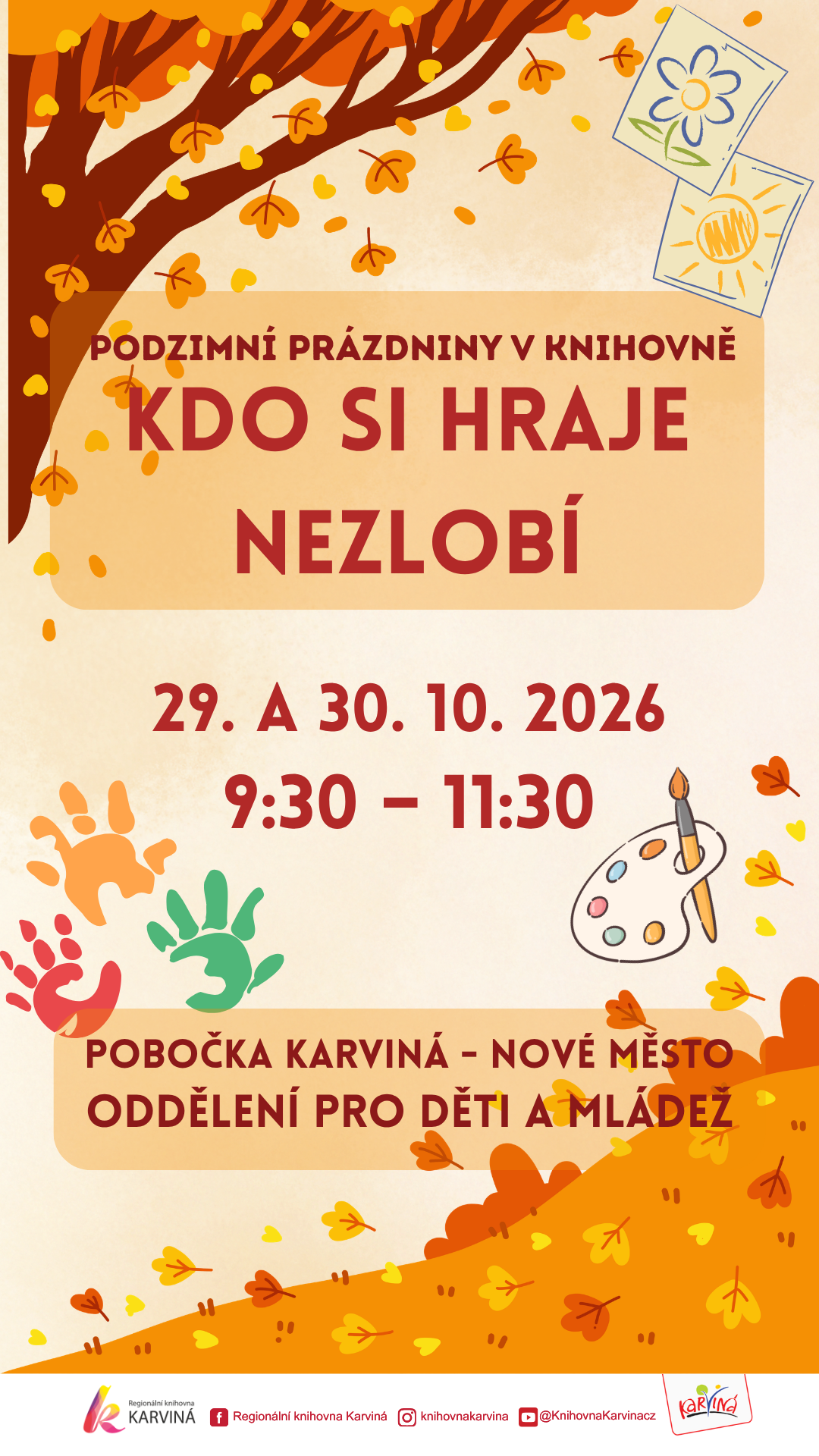 Podzimní prázdniny v knihovně - Kdo si hraje nezlobí